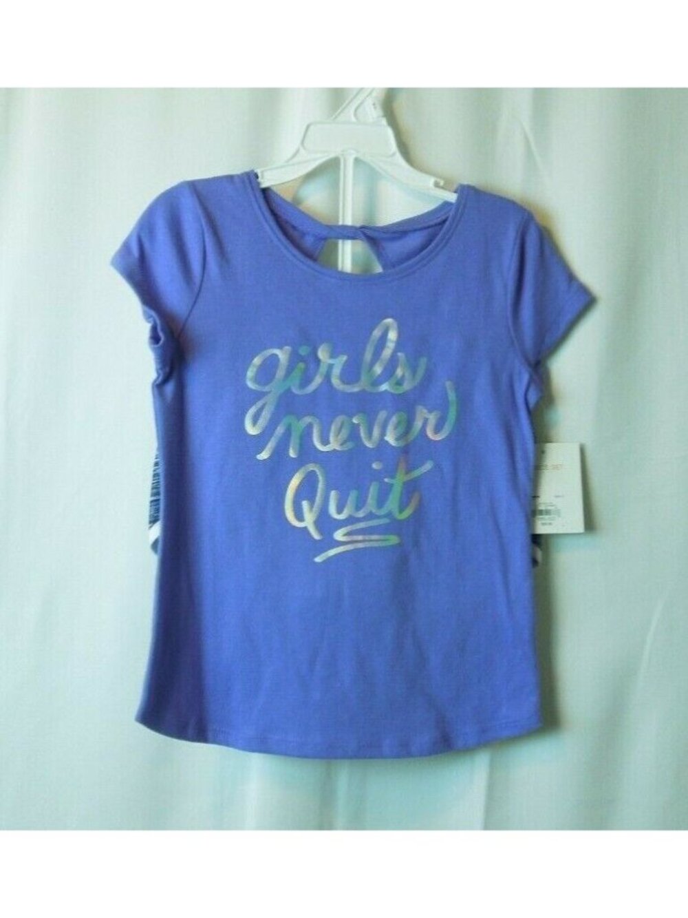 Jumping Beans Active Toddler Girls 2-Piece Girls Never Quit Outfit Shorts Tee 4T